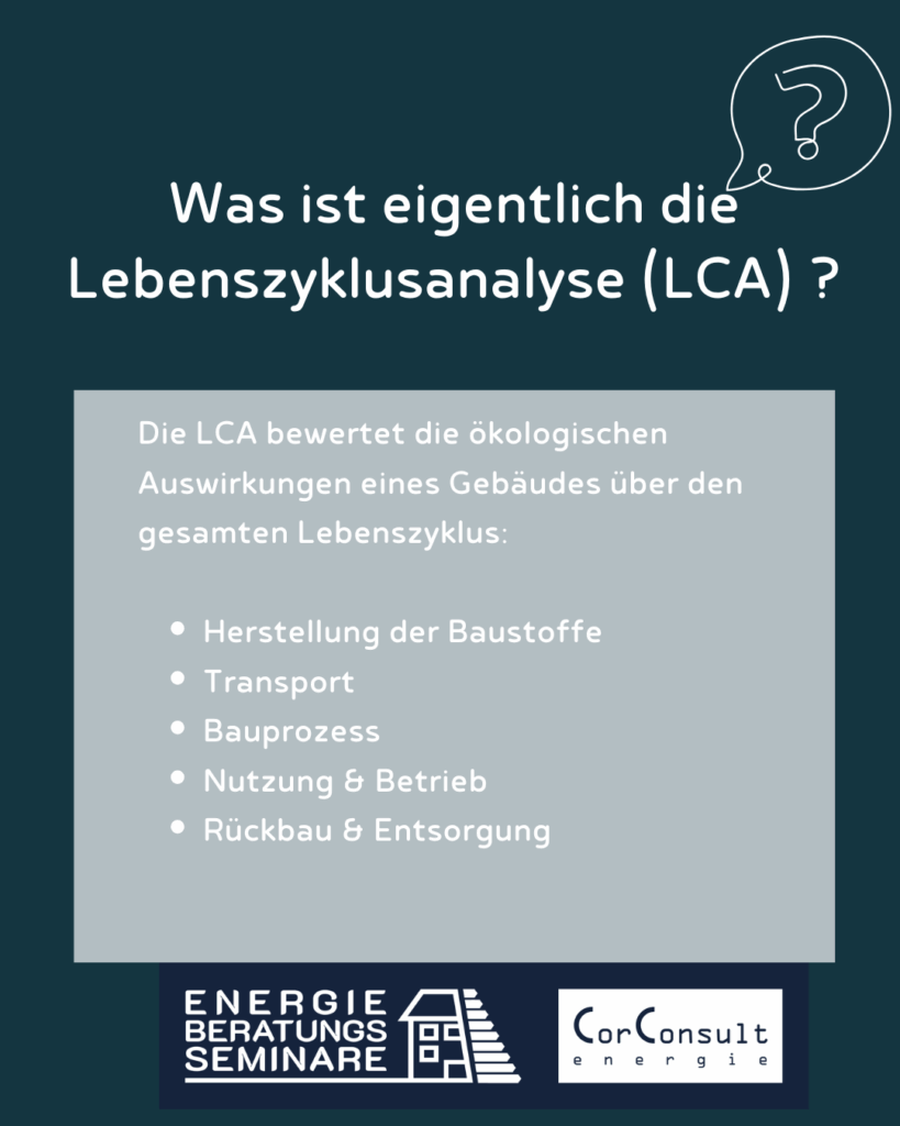 Was ist eigentlich die Lebenszyklusanalyse (LCA) – und warum betrifft sie uns Energieberater?