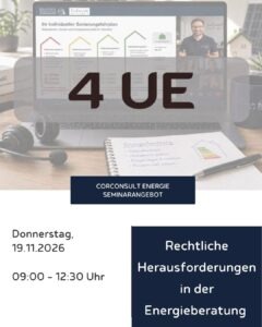 Rechtliche Herausforderungen in der Energieberatung
